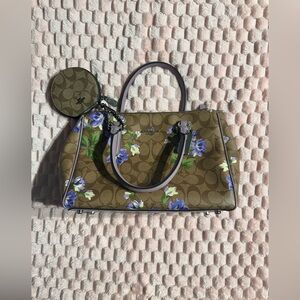 Coach Floral Brown Handbag